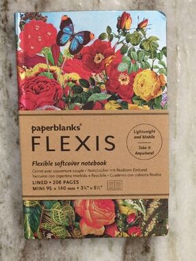 Paperblanks Flexis Floral Softcover Notebook - Red & Yellow